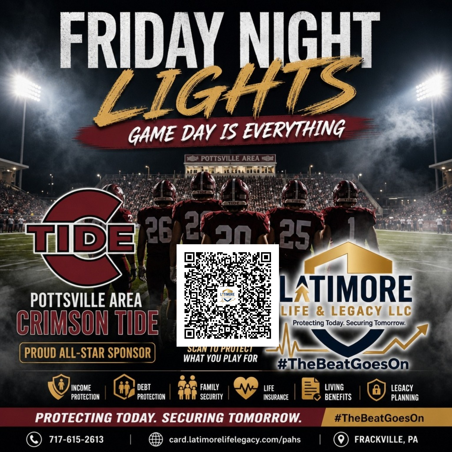Latimore Life & Legacy LLC โ Official All-Star Sponsor of the Pottsville Area Crimson Tide